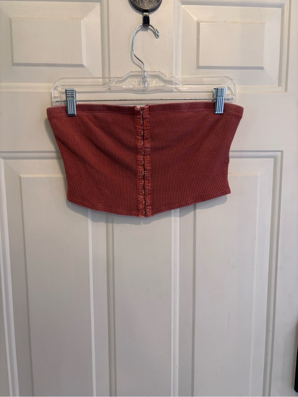 Urban Outfitters Rust Textured Strapless Tube Top - Picture 3 of 4